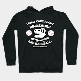 Dinosaurs, Baseball, T Rex Skull Hoodie